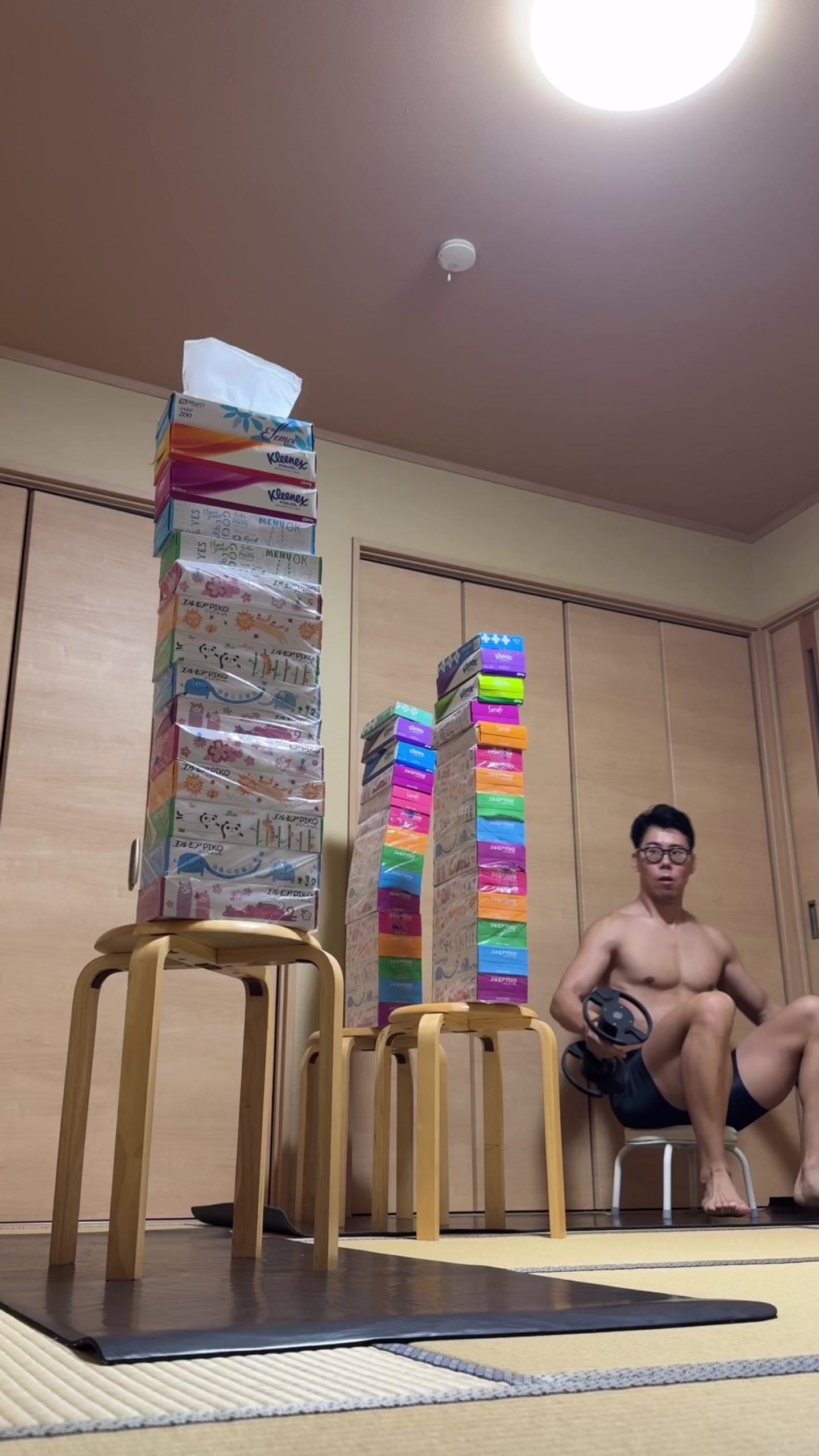 @メガネが落ちないトレーナー