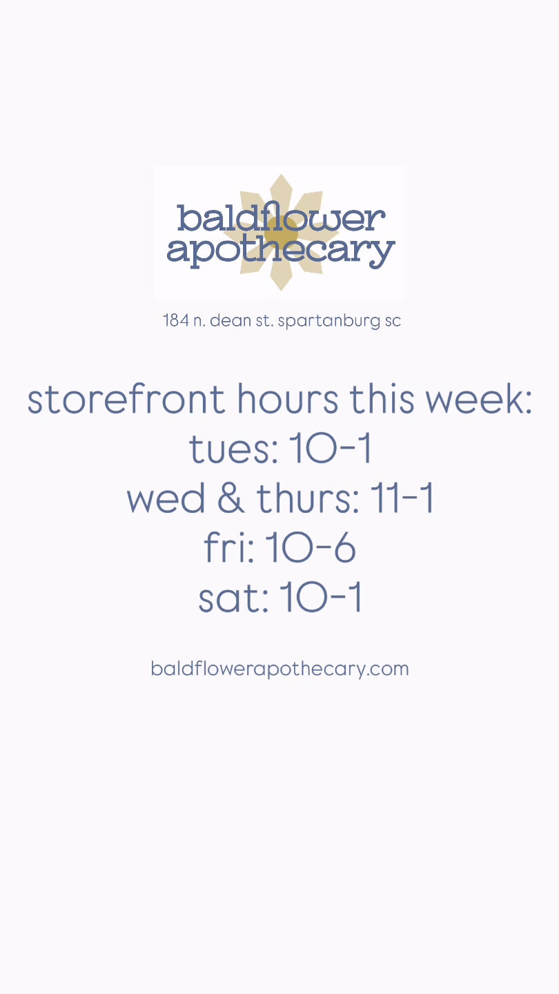 @baldflower apothecary