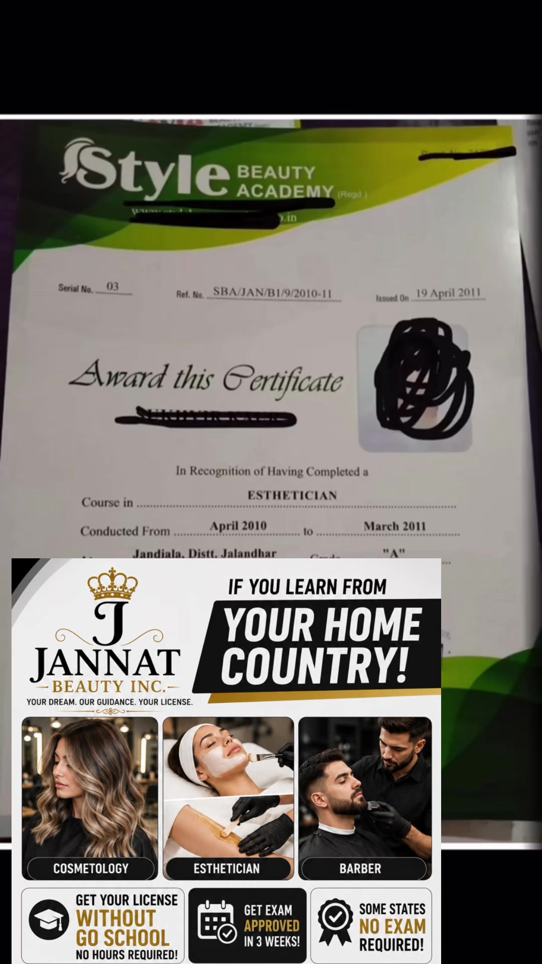@Jannat Beauty Training academy