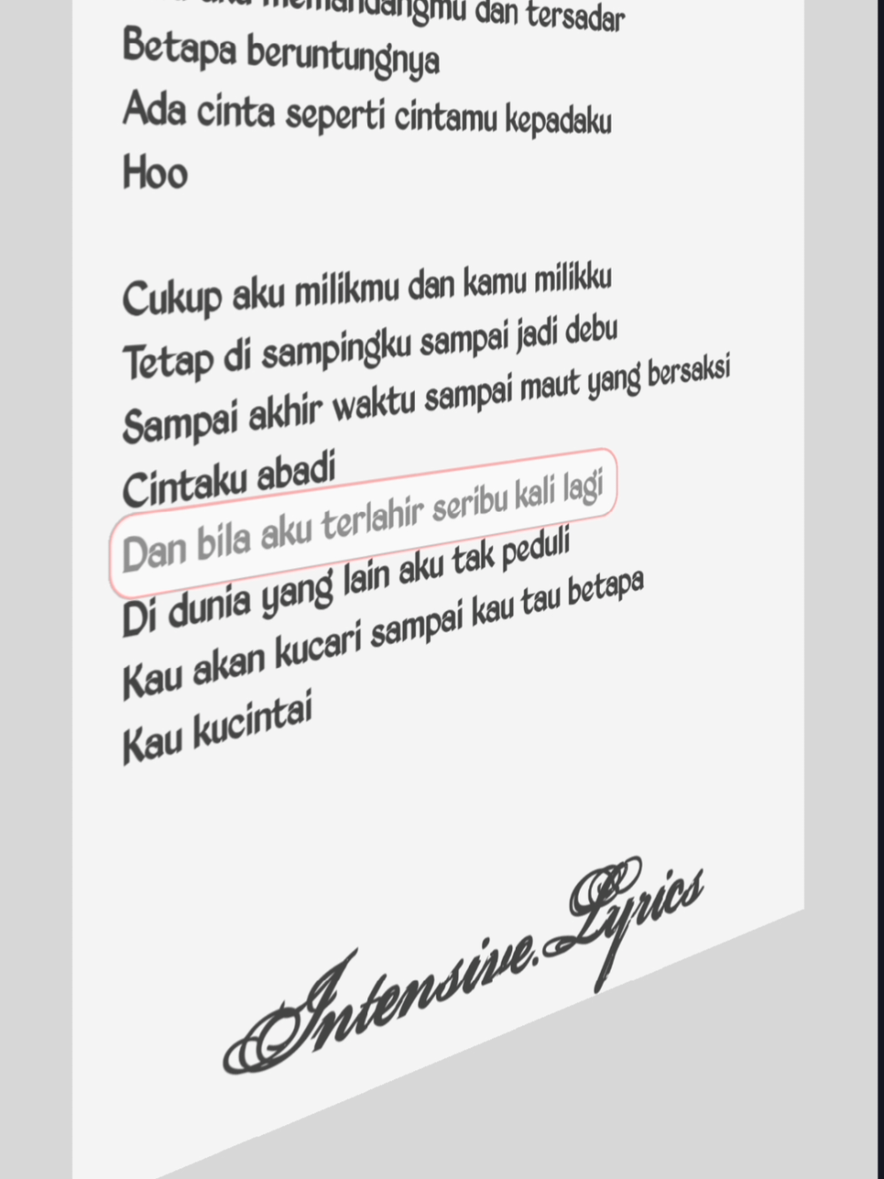 @Intensive.Lyrics
