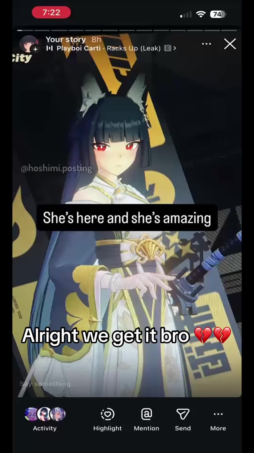 @hoshimi posting