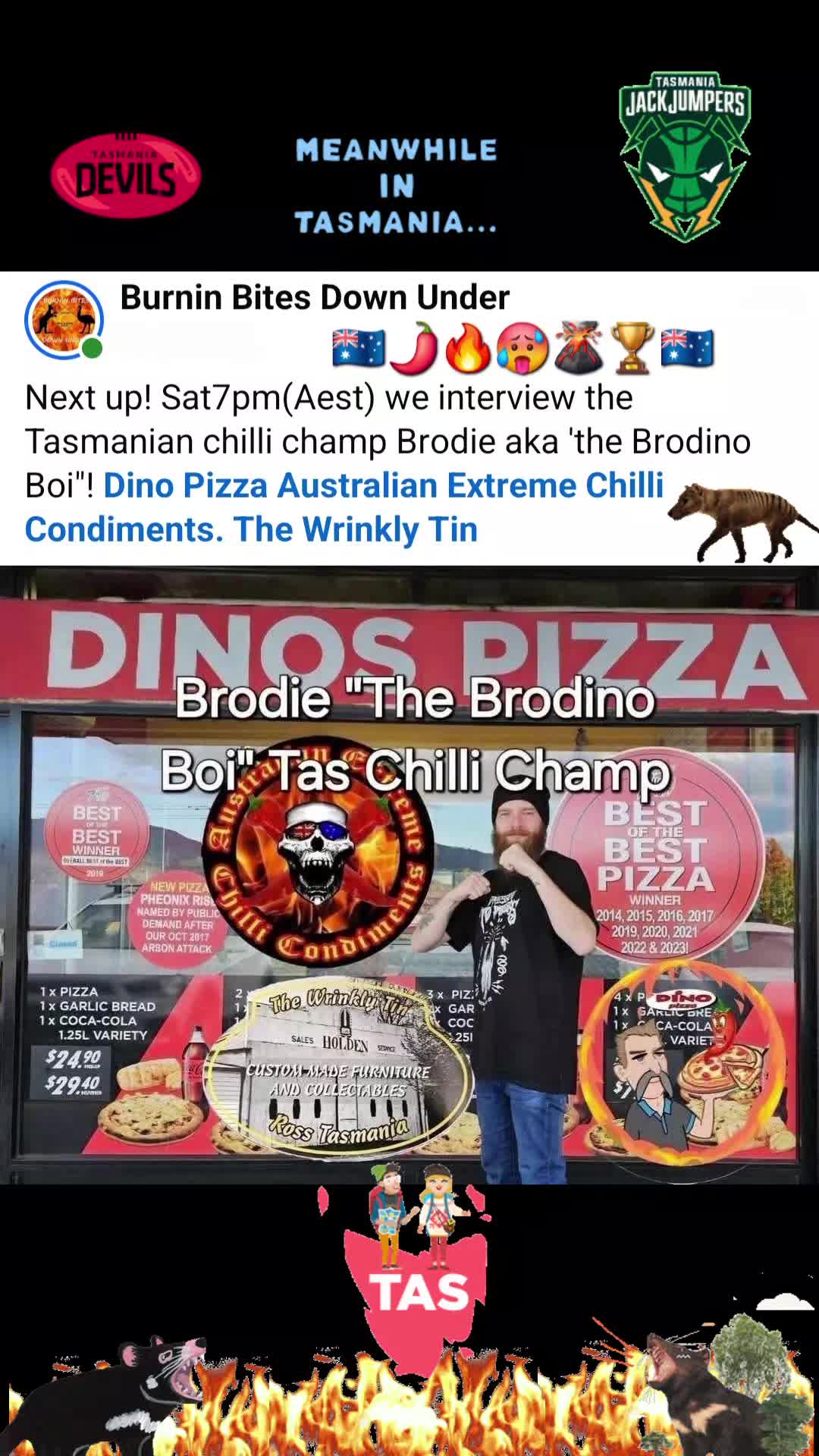 @Burnin Bites Down Under