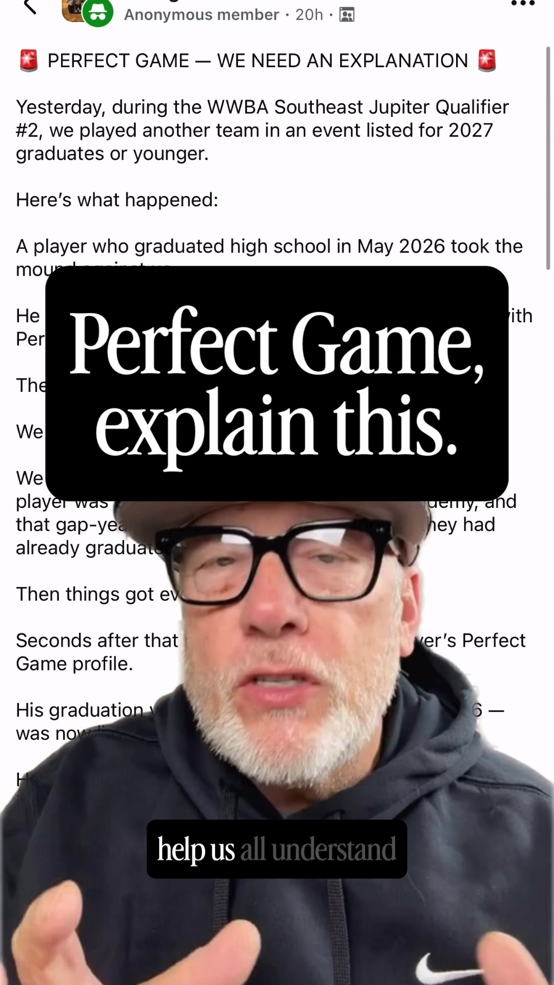 @Baseball Parent Advice