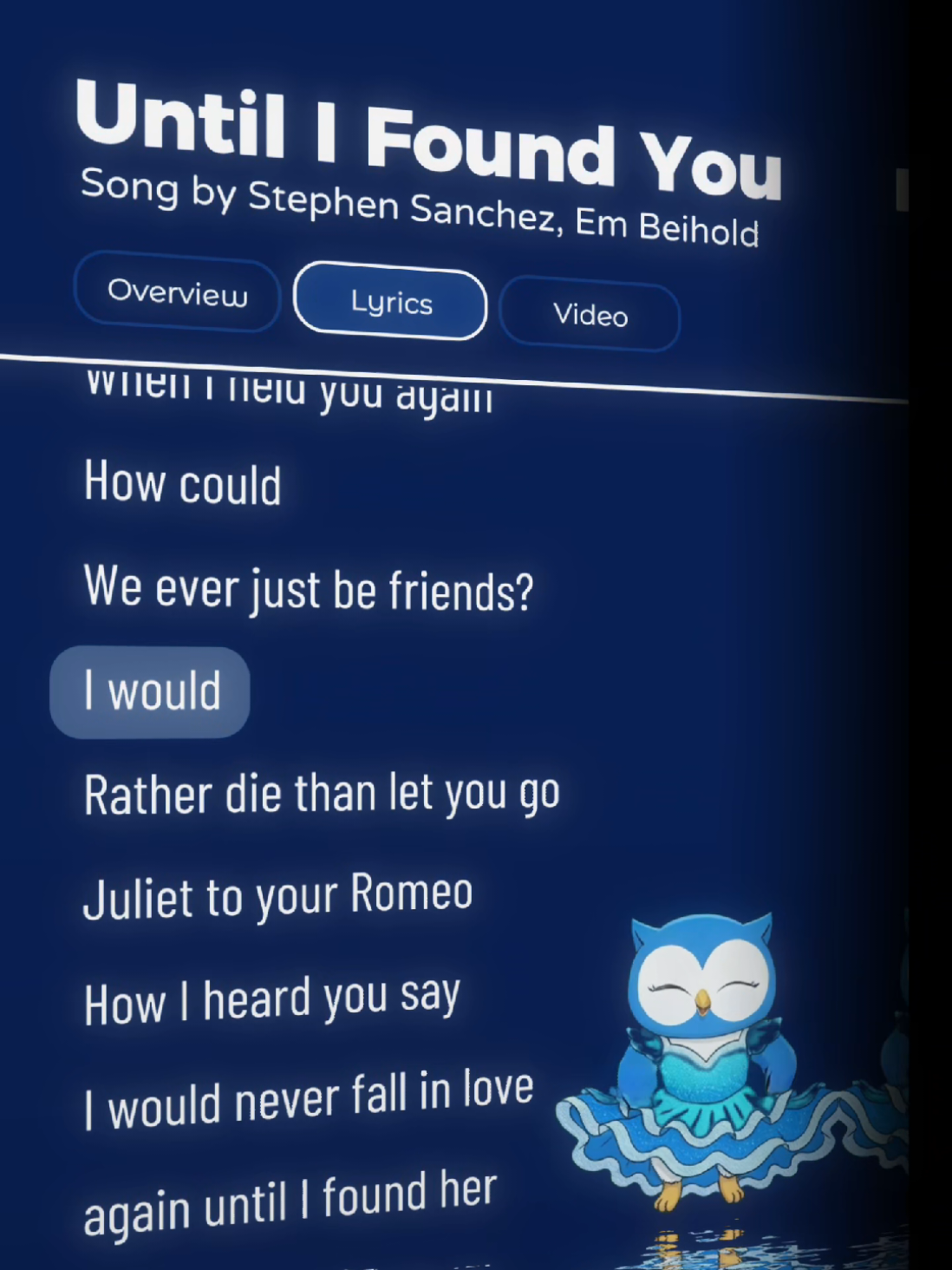 @Sing W TekOwl