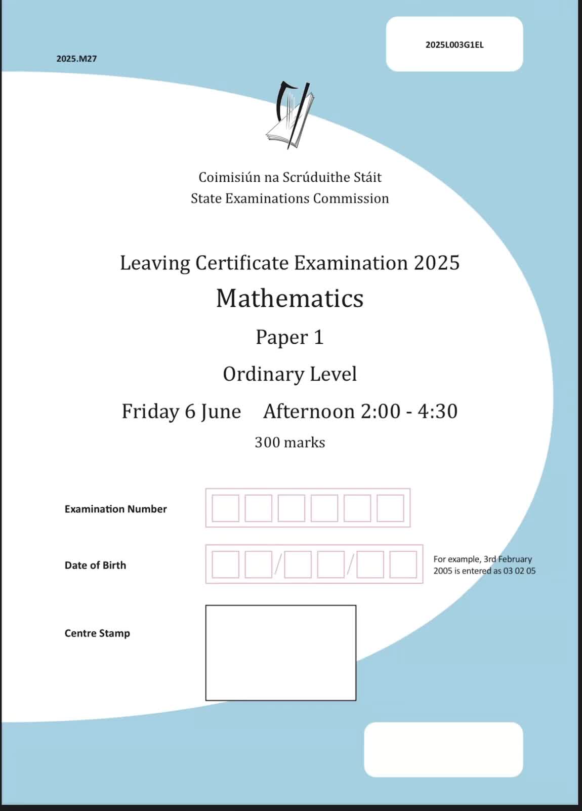@Junior Cert 2025