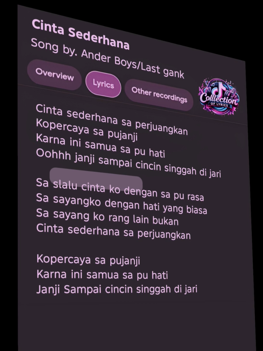 @#Collection Of Lyrics