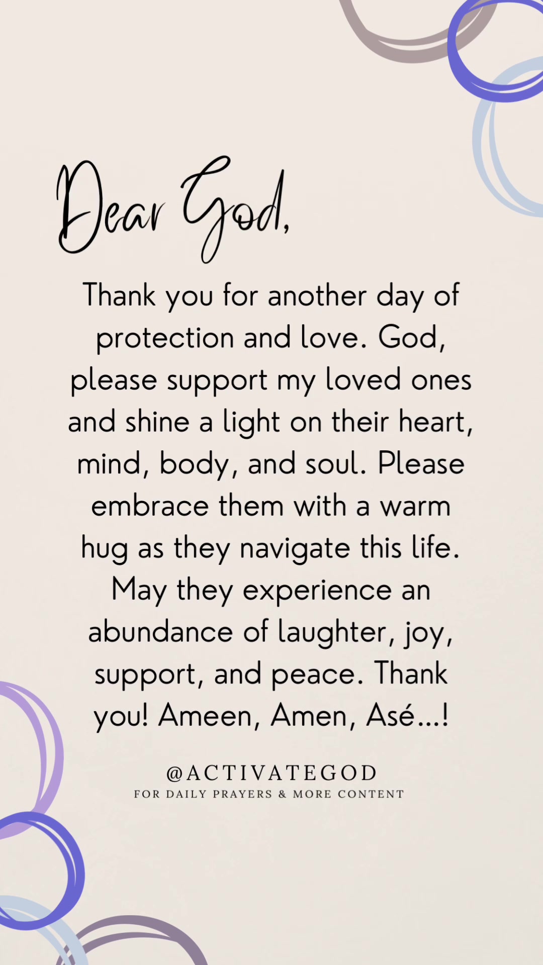 @Activate God