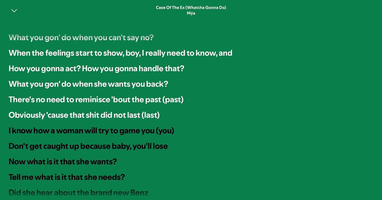 @Spotify Song Lyrics