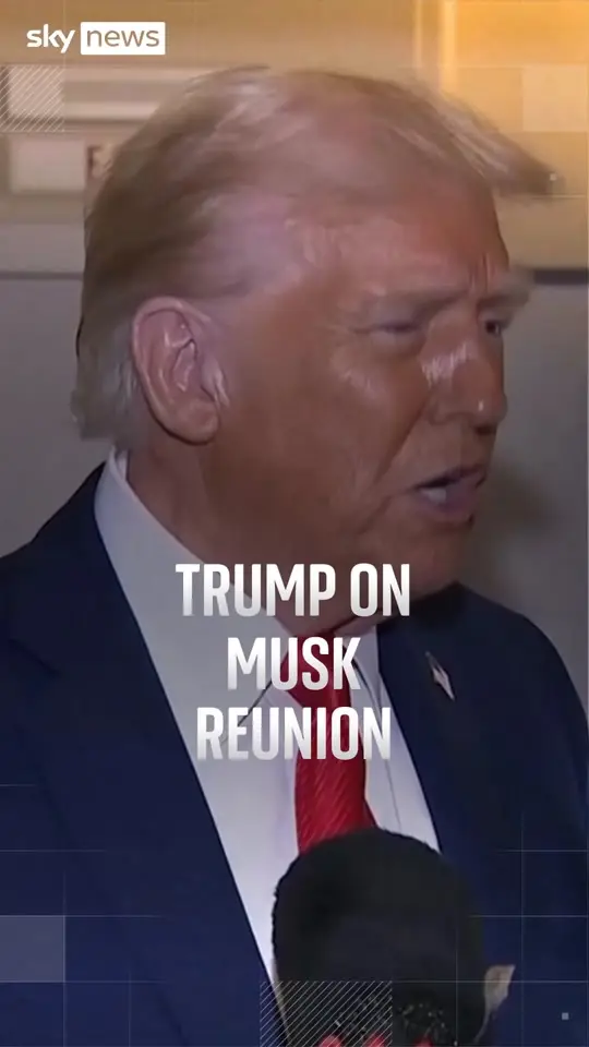 Donald Trump and Elon Musk reunite at | Sky News (@skynews)
