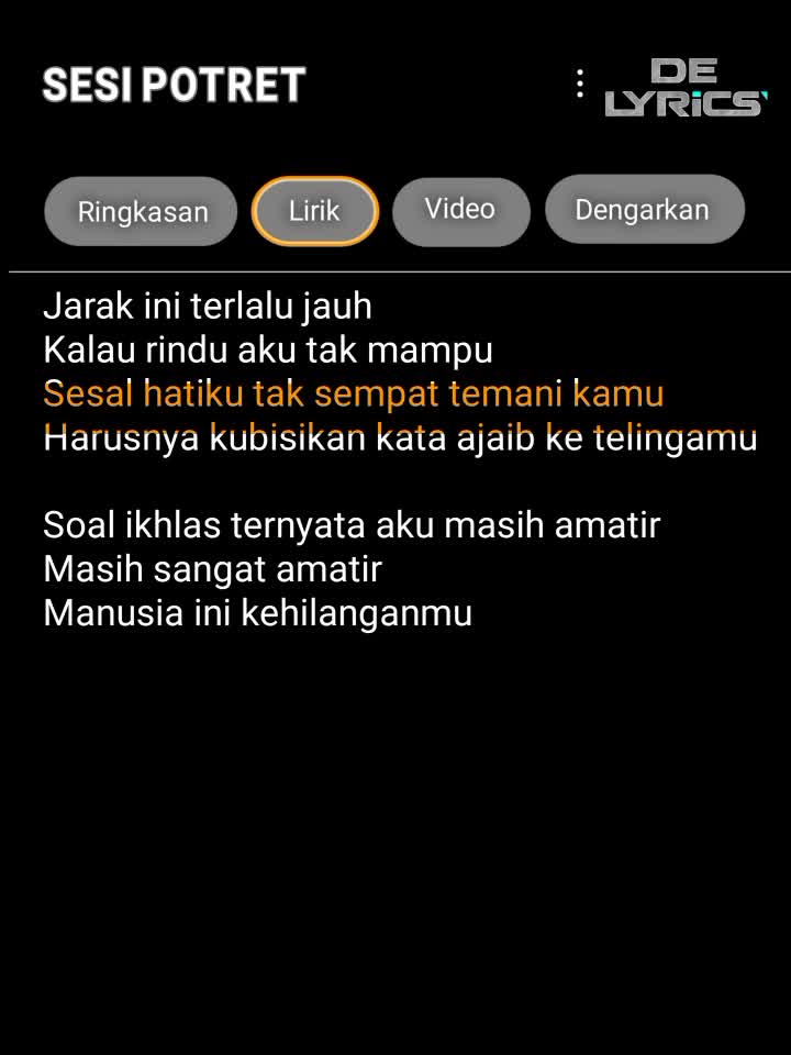 @DE LYRICS