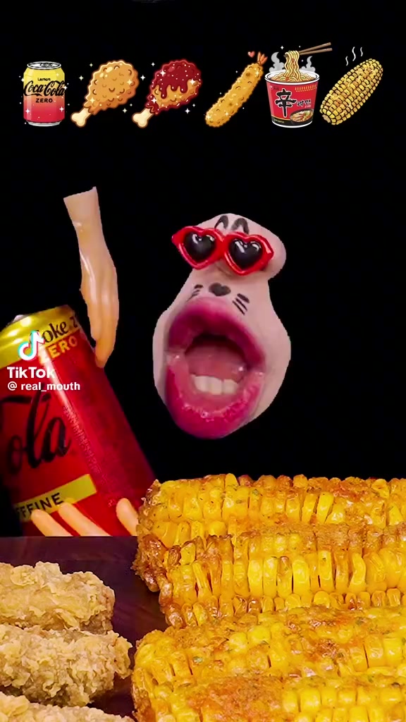 @real mouth asmr mukbang