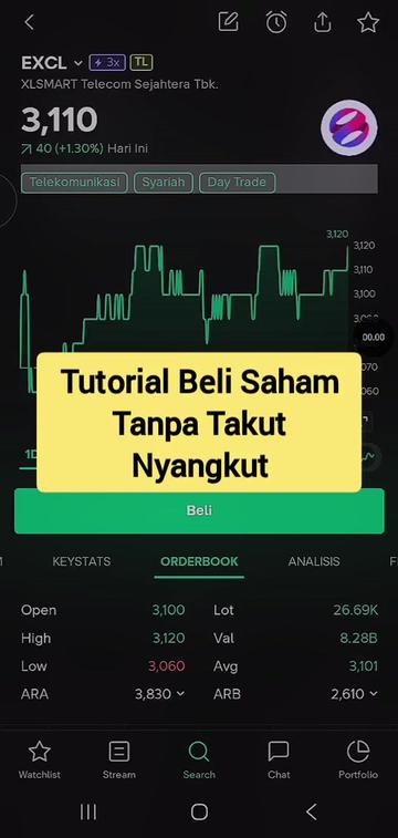 @Tool Saham di Bio Profil