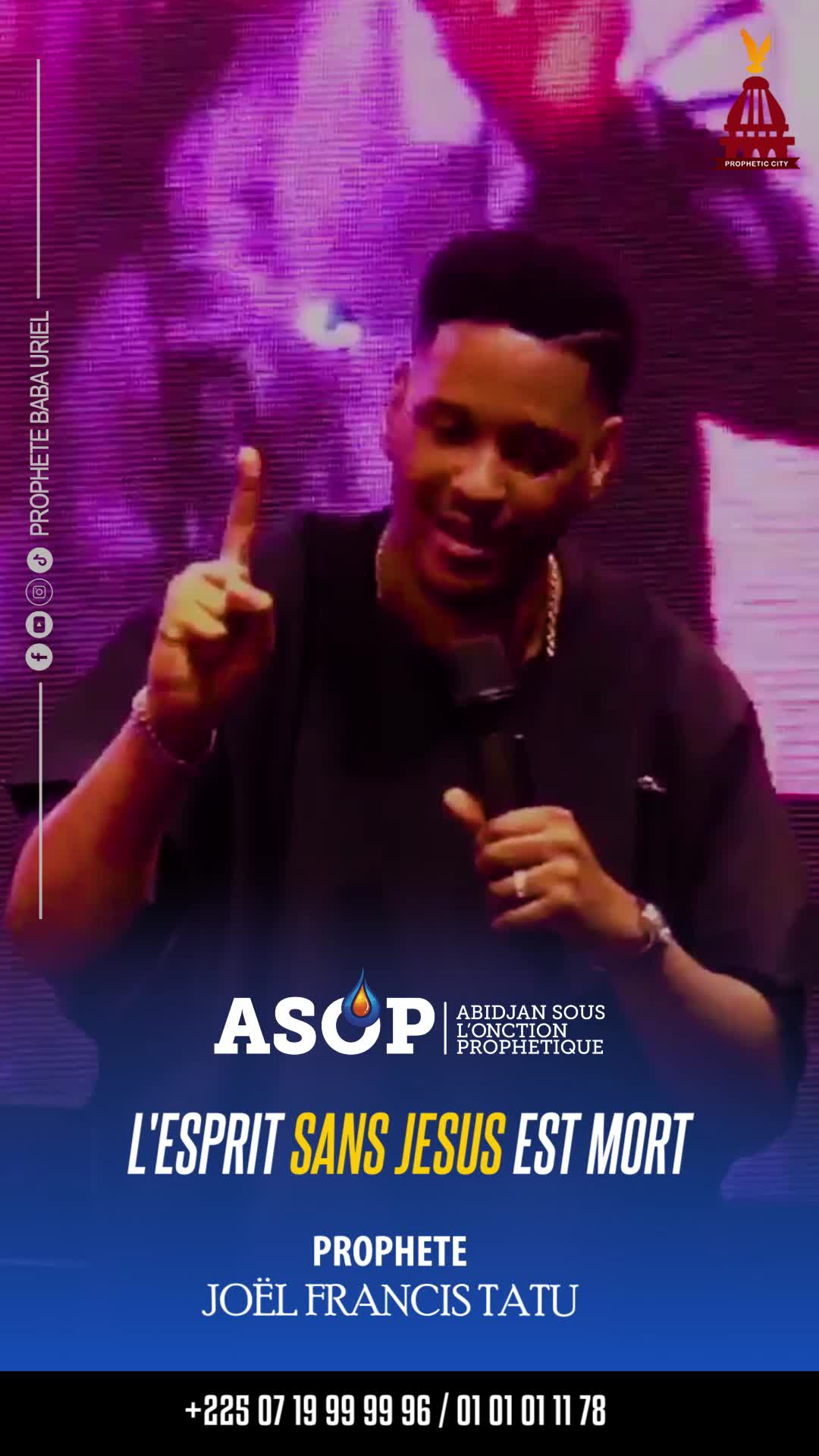 @Proph&egrave;te Jo&euml;l Francis Tatu