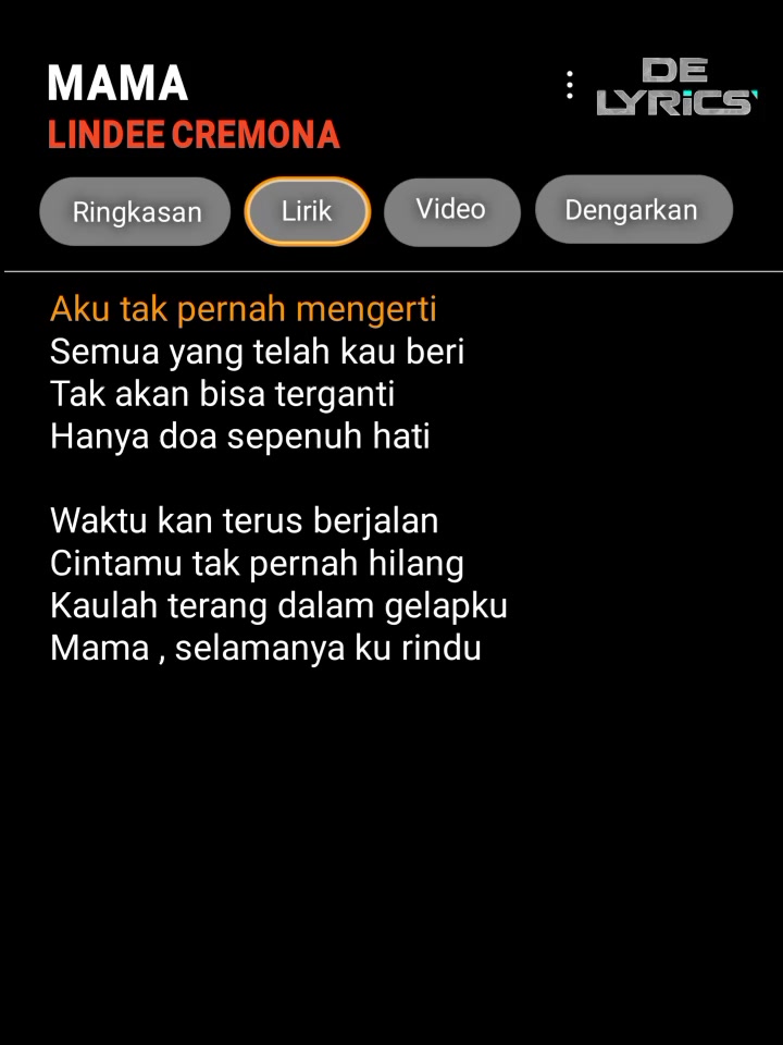 @DE LYRICS