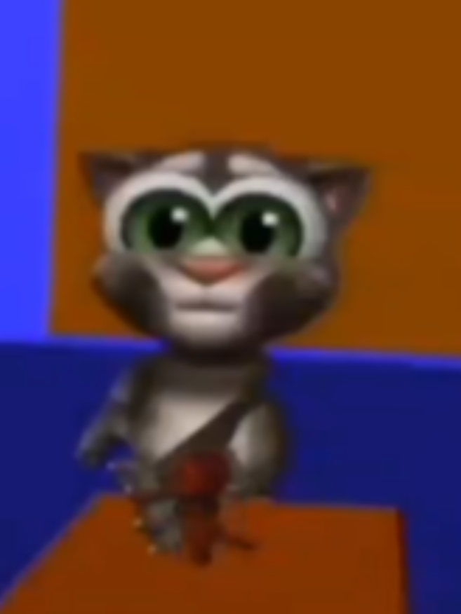 @Emoji cat purple orange