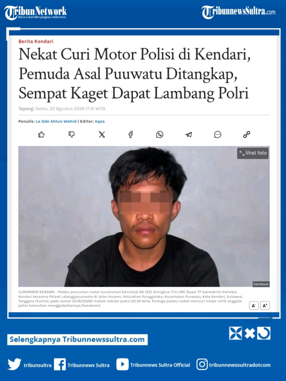 @Tribunnews Sultra Official
