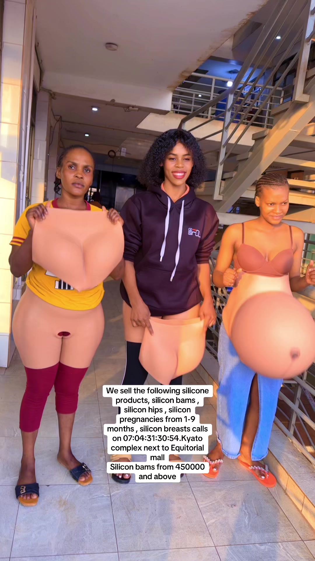 @Pregnant Nalwoga silicone wear