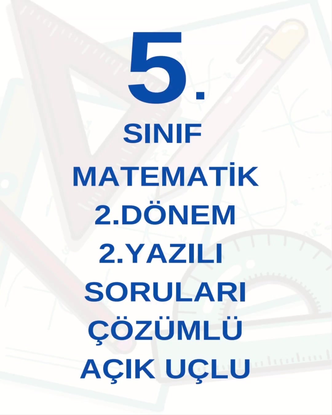 @Yazılı Hocam