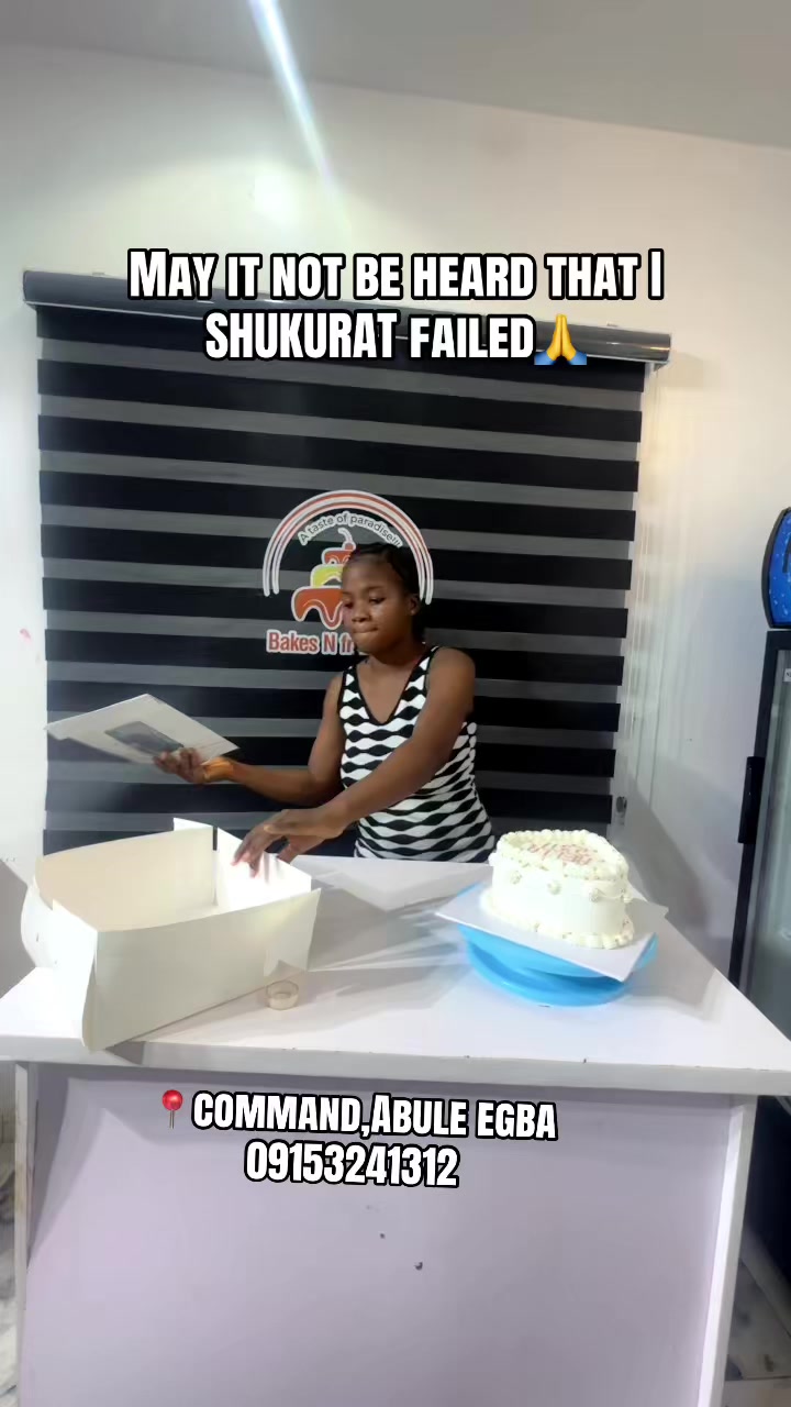 @Baker in command/abule egba 🎂