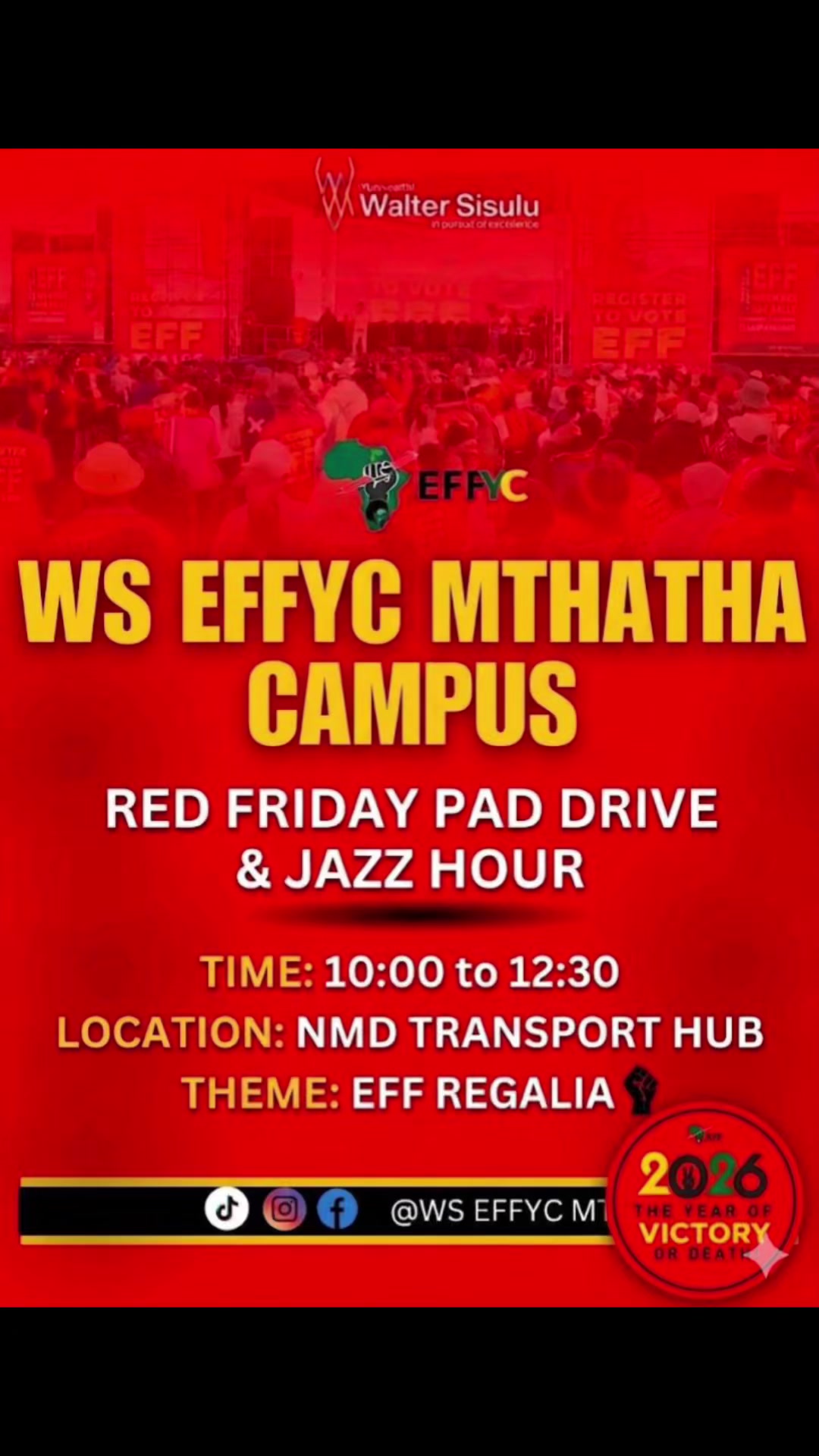 @EFFYC_WSU_MTHATHA Campus
