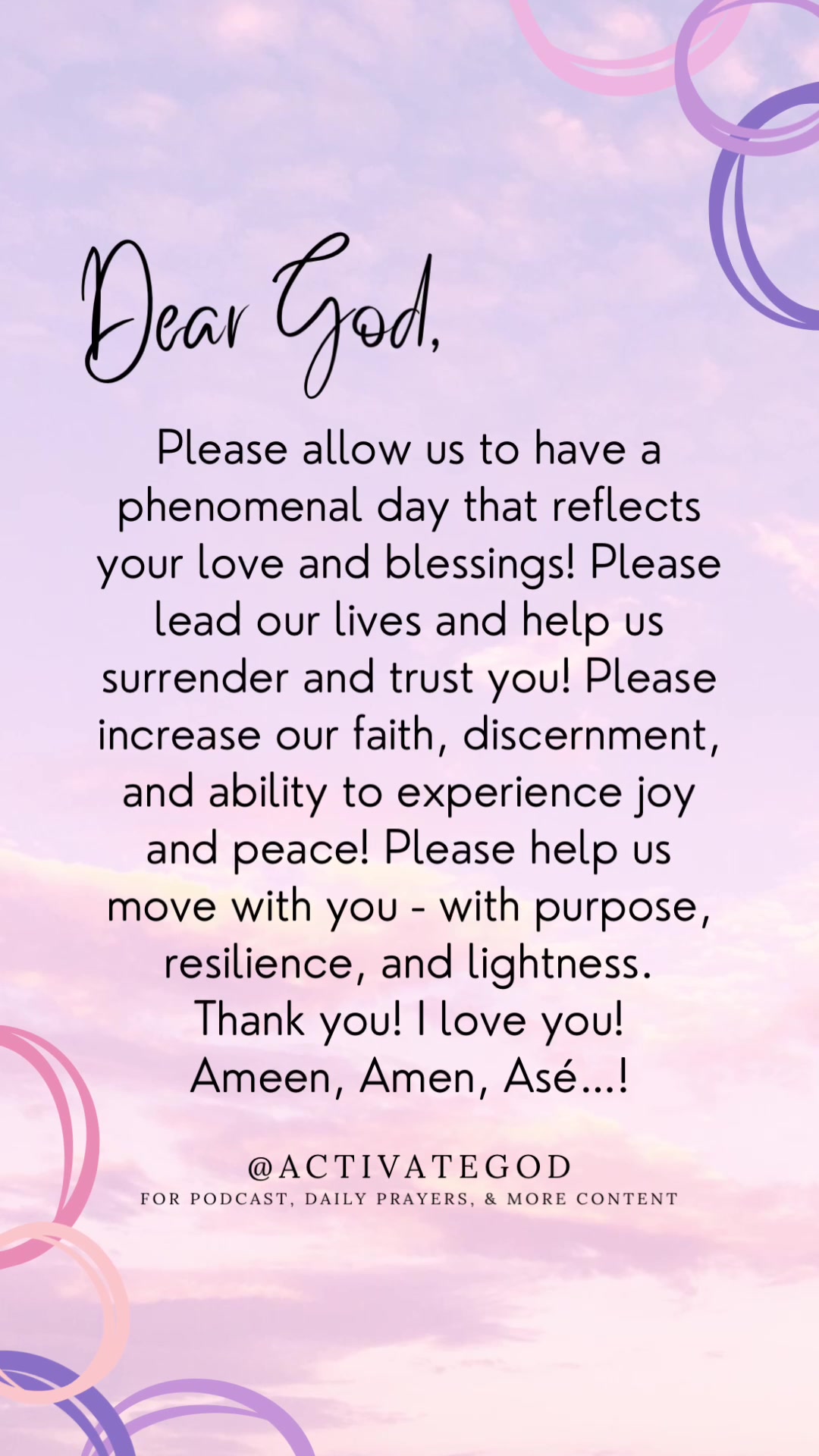 @Activate God