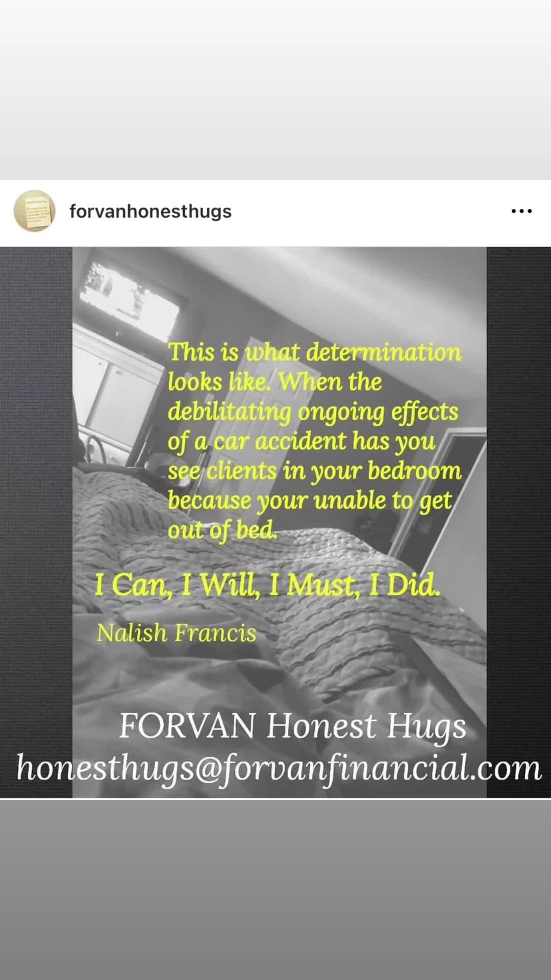 @FORVAN Honest Hugs