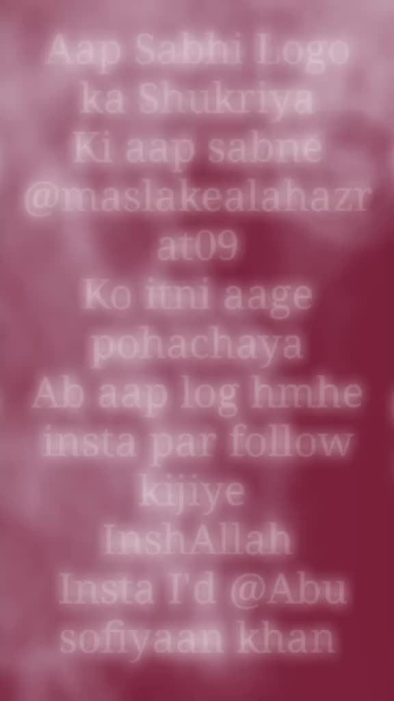 @MASLAKE AALA HAZRAT
