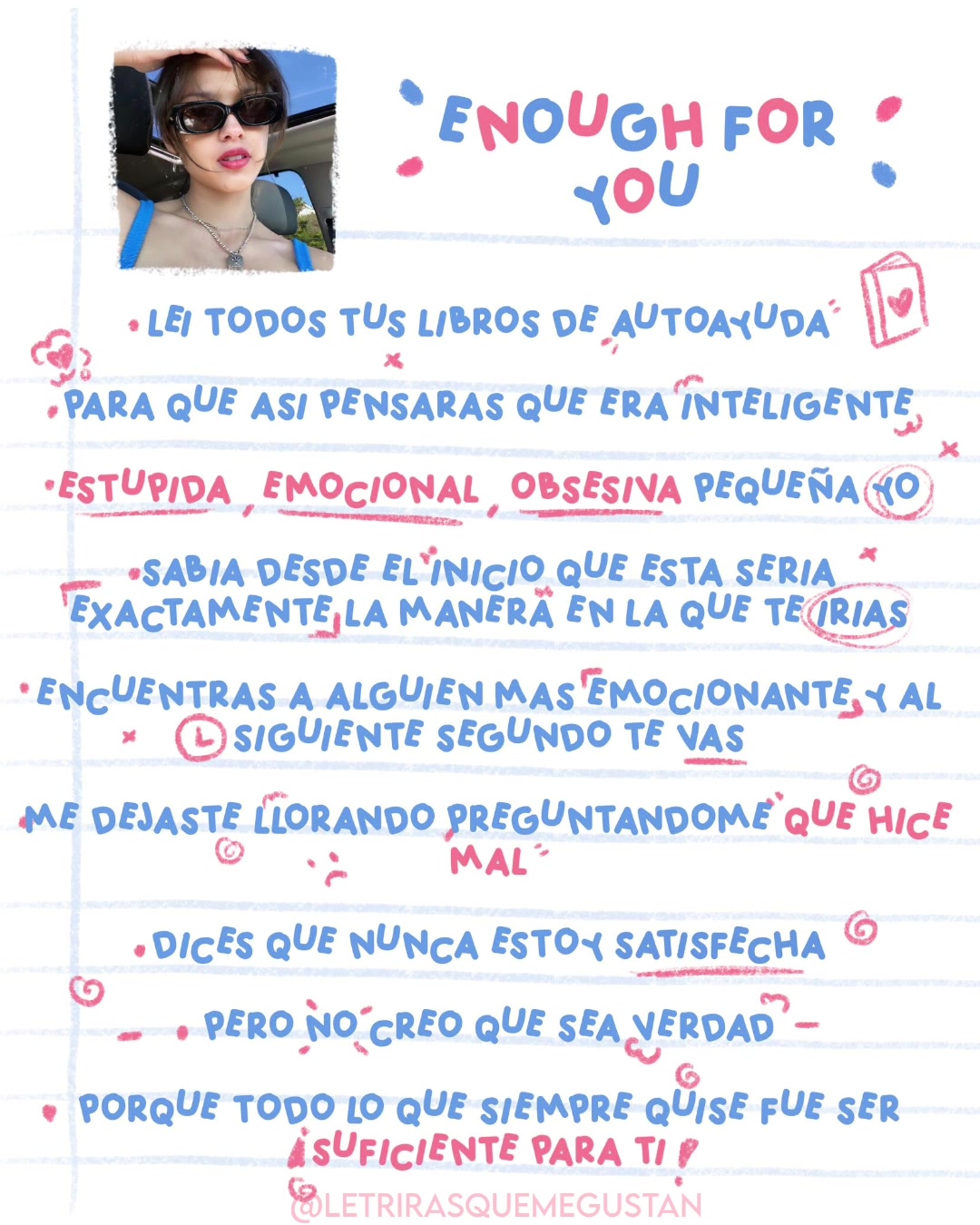 @Lyrics de canciones que amo!;)