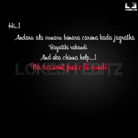 @Lokesh editz