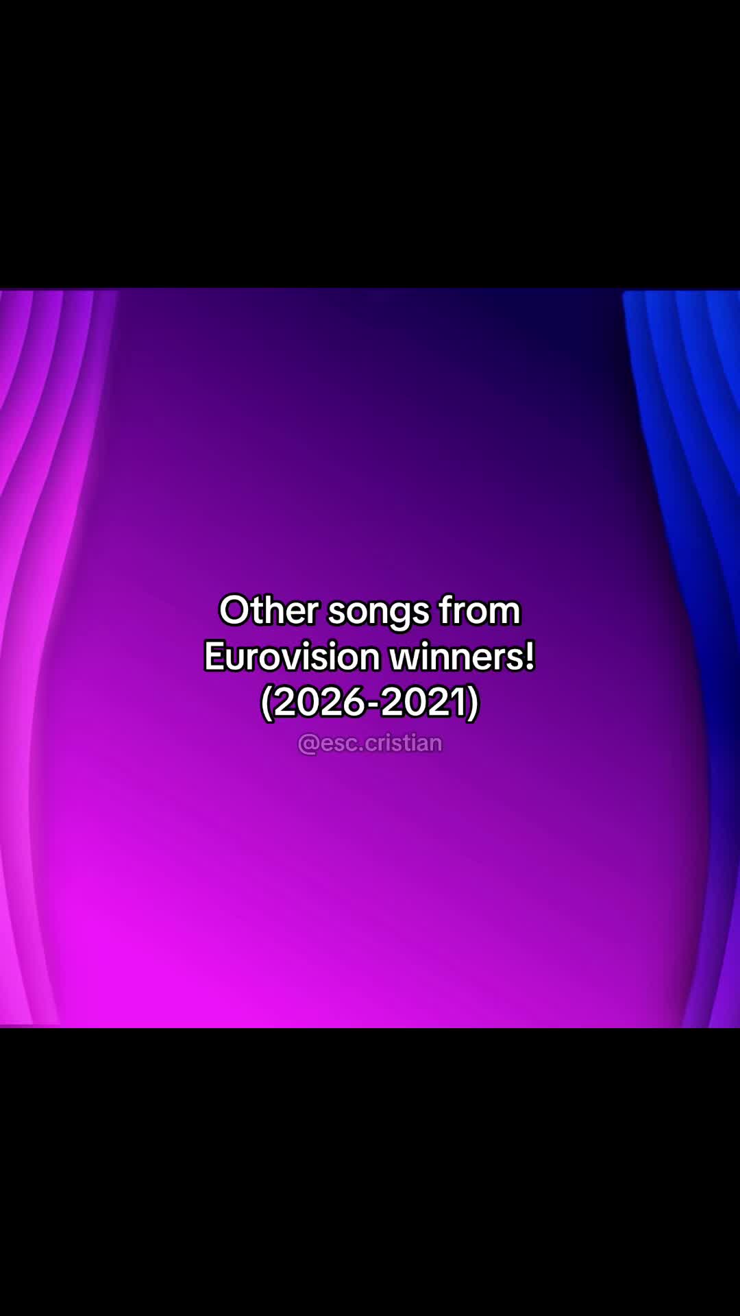 @Cristian | Eurovision