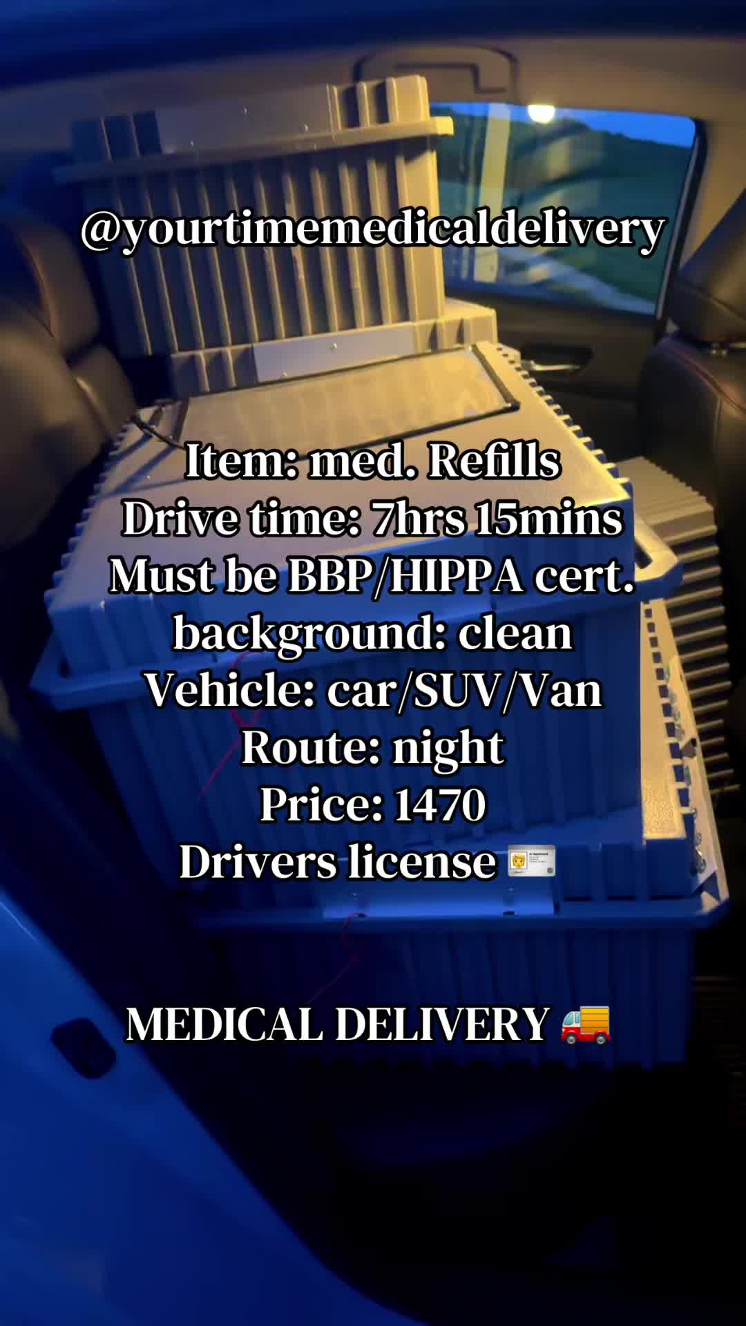 @YOURTIME MEDICAL DELIVERY Mr.E