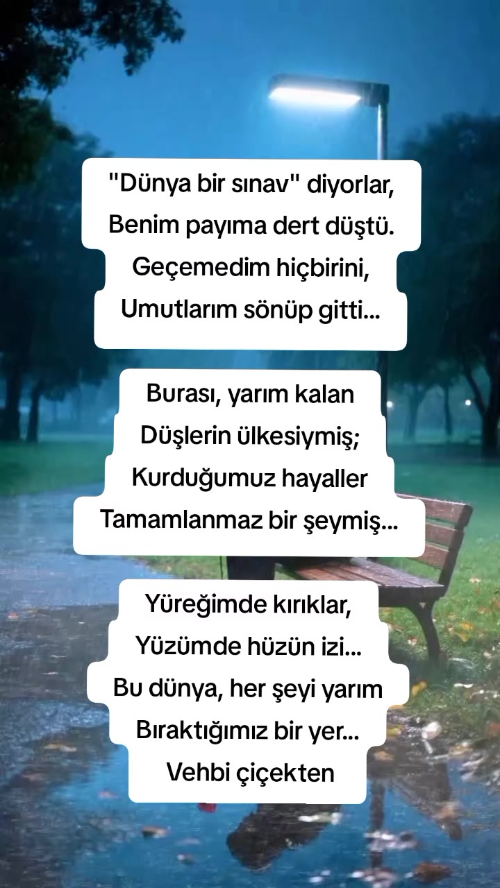 @Vehbi çiçekten
