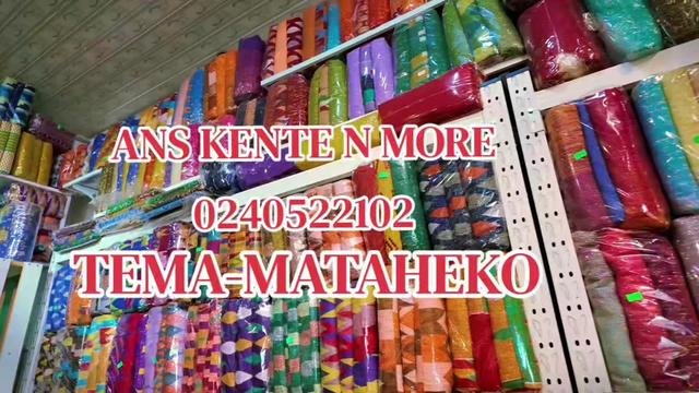 @KENTE VENDOR IN TEMA-MATAHEKO