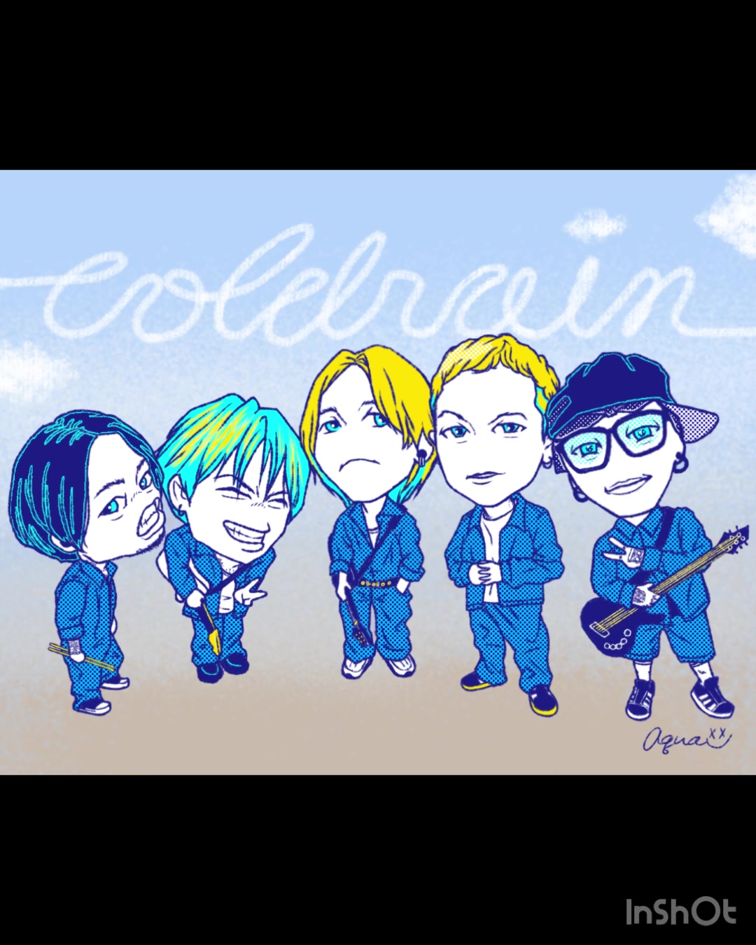 @Aqua:) バンドマンお絵描き