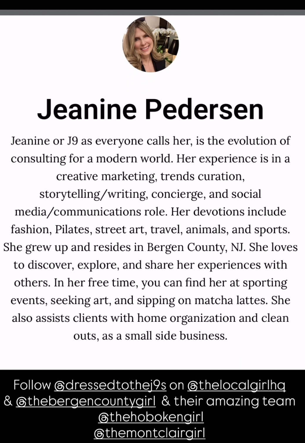 @Jeanine Pedersen
