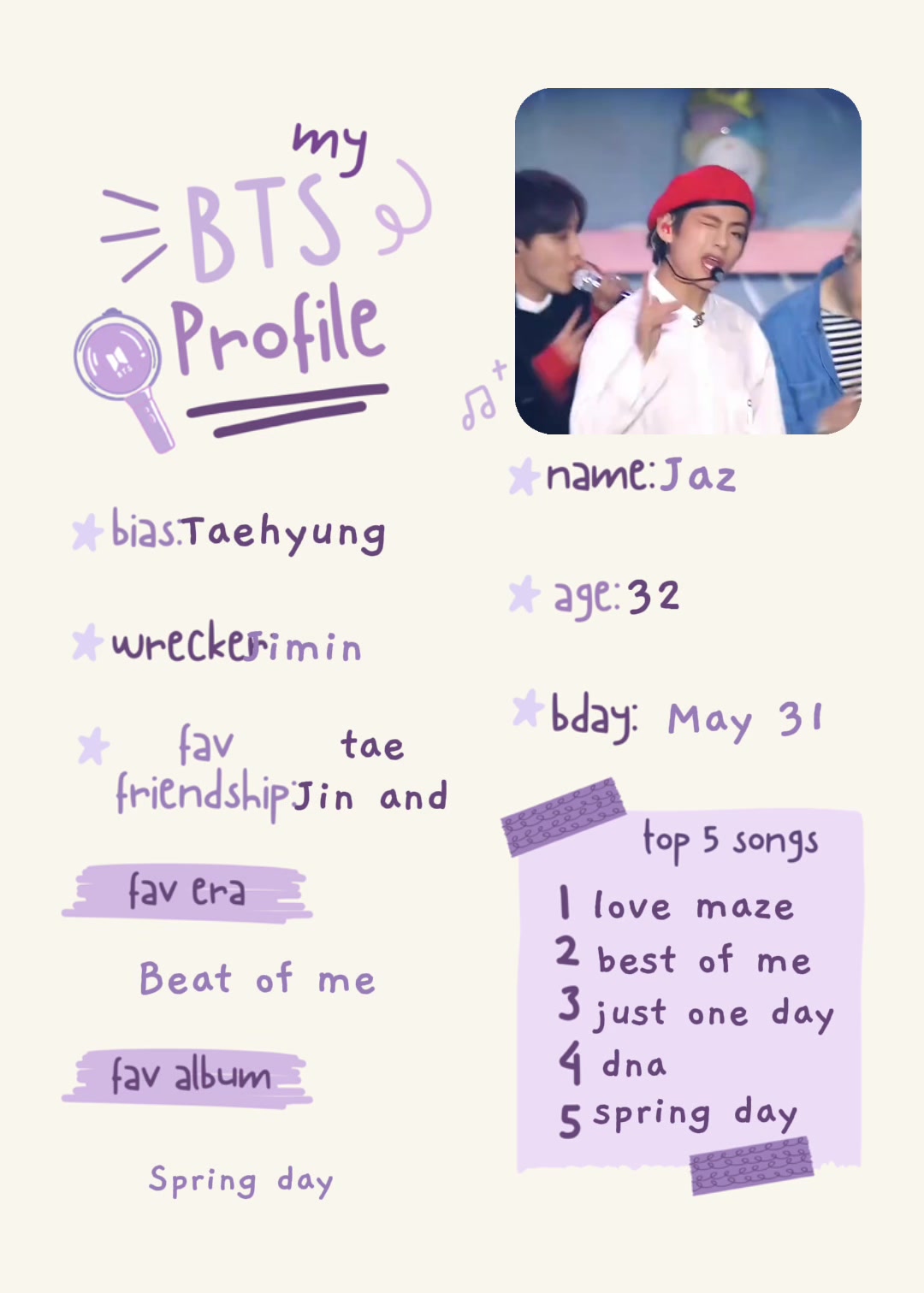 @Kim Taehyung mine bias 💜💜💜