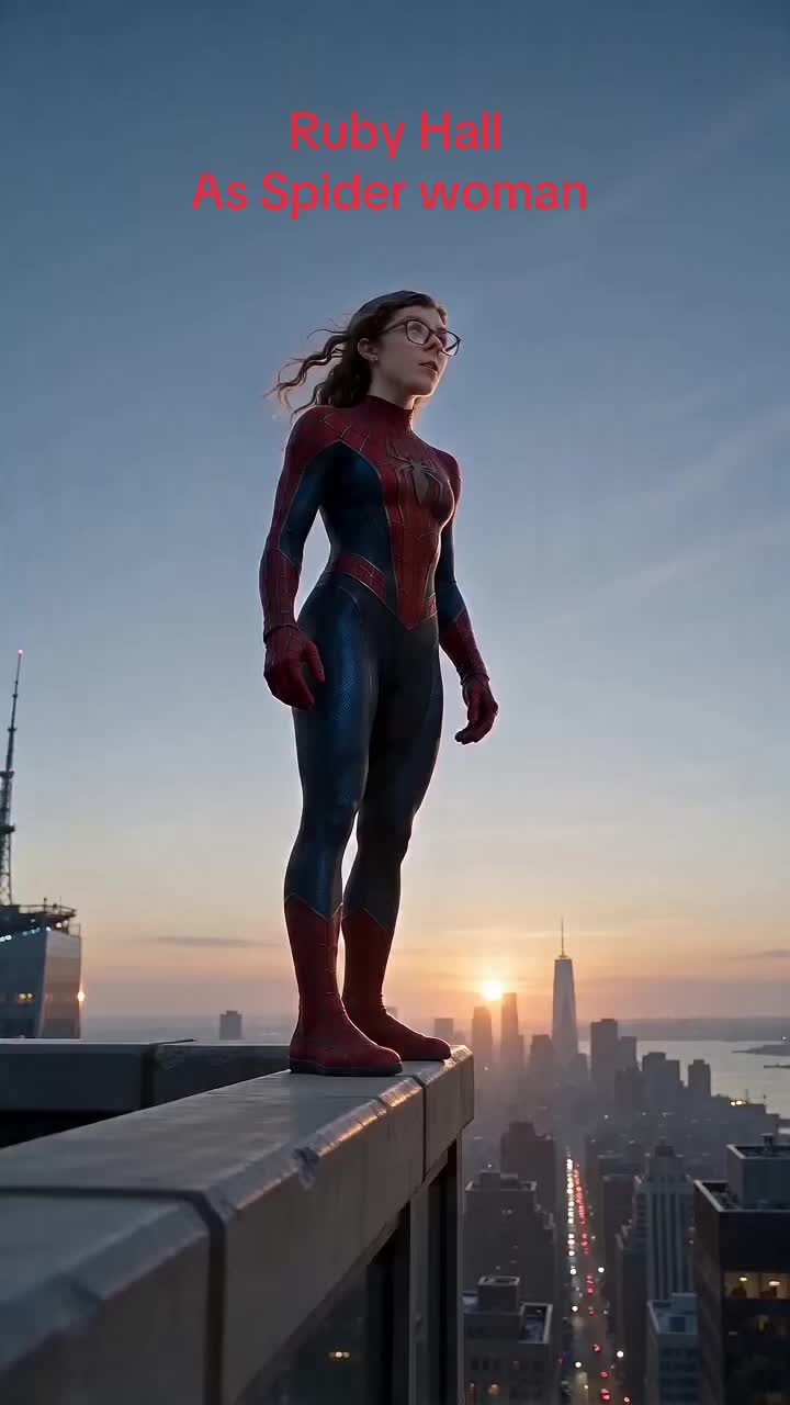 @Ruby Hall. as Spider man