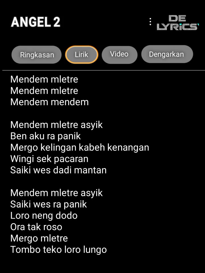 @DE LYRICS