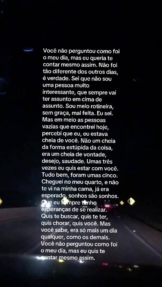 @Coisas que preciso dizer