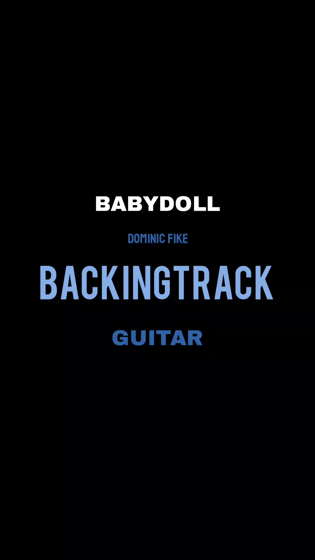 @Vidguitar Backingtrack