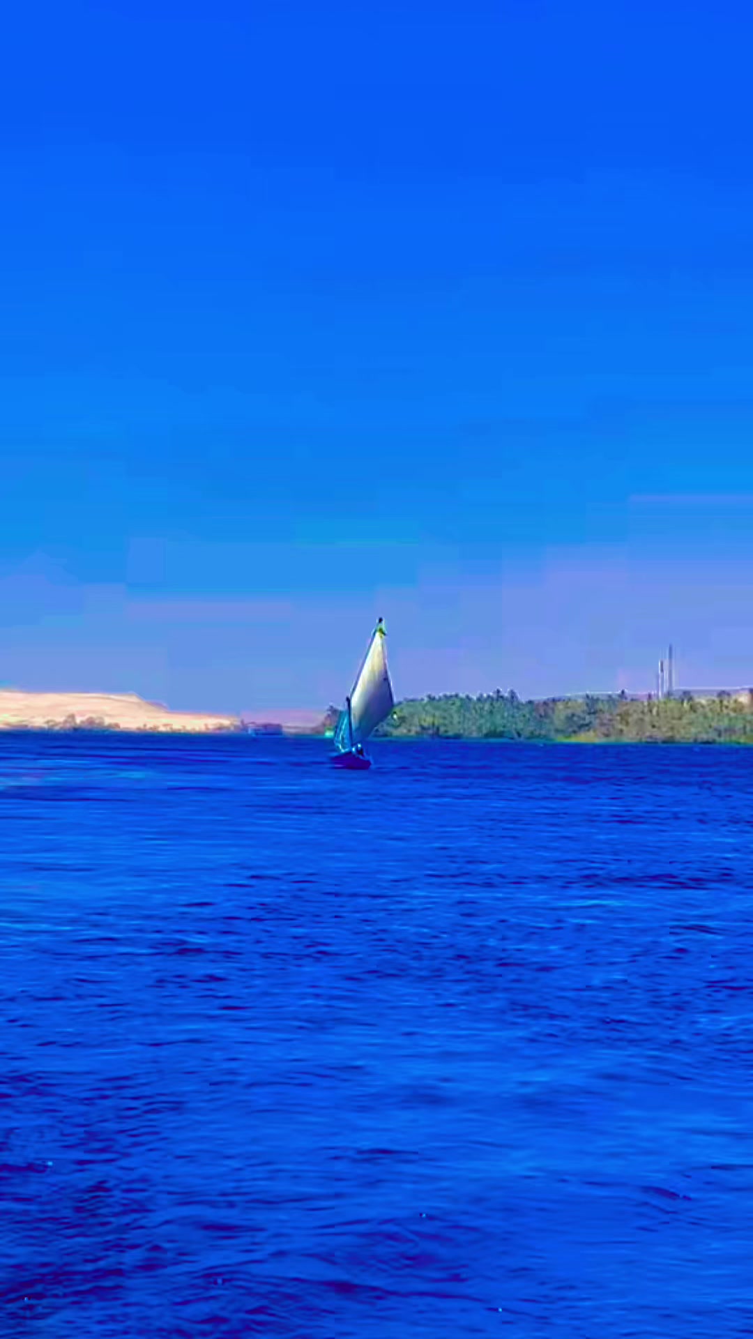 @Felucca on the Nile in Egypt,