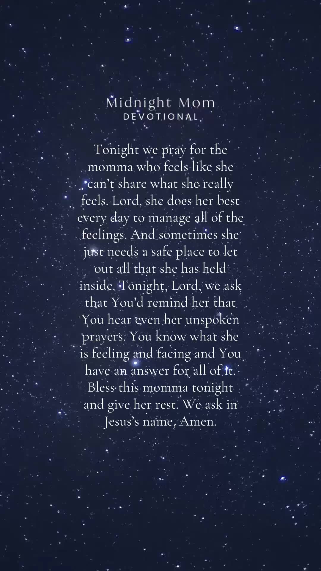 @Midnight Mom Devotional