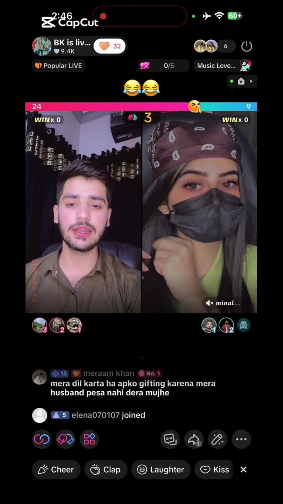 @BK is live ❣️