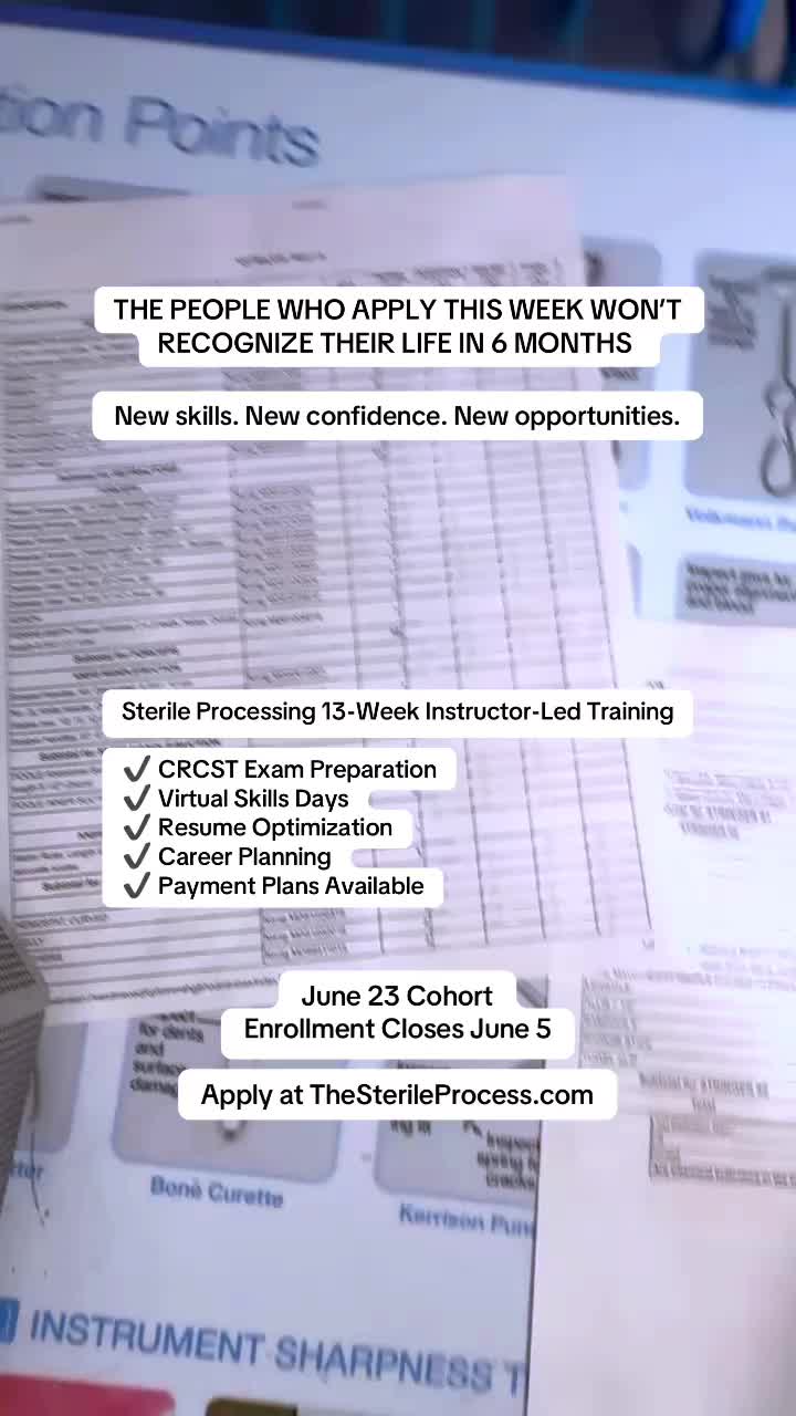 @Sterile Processing Training