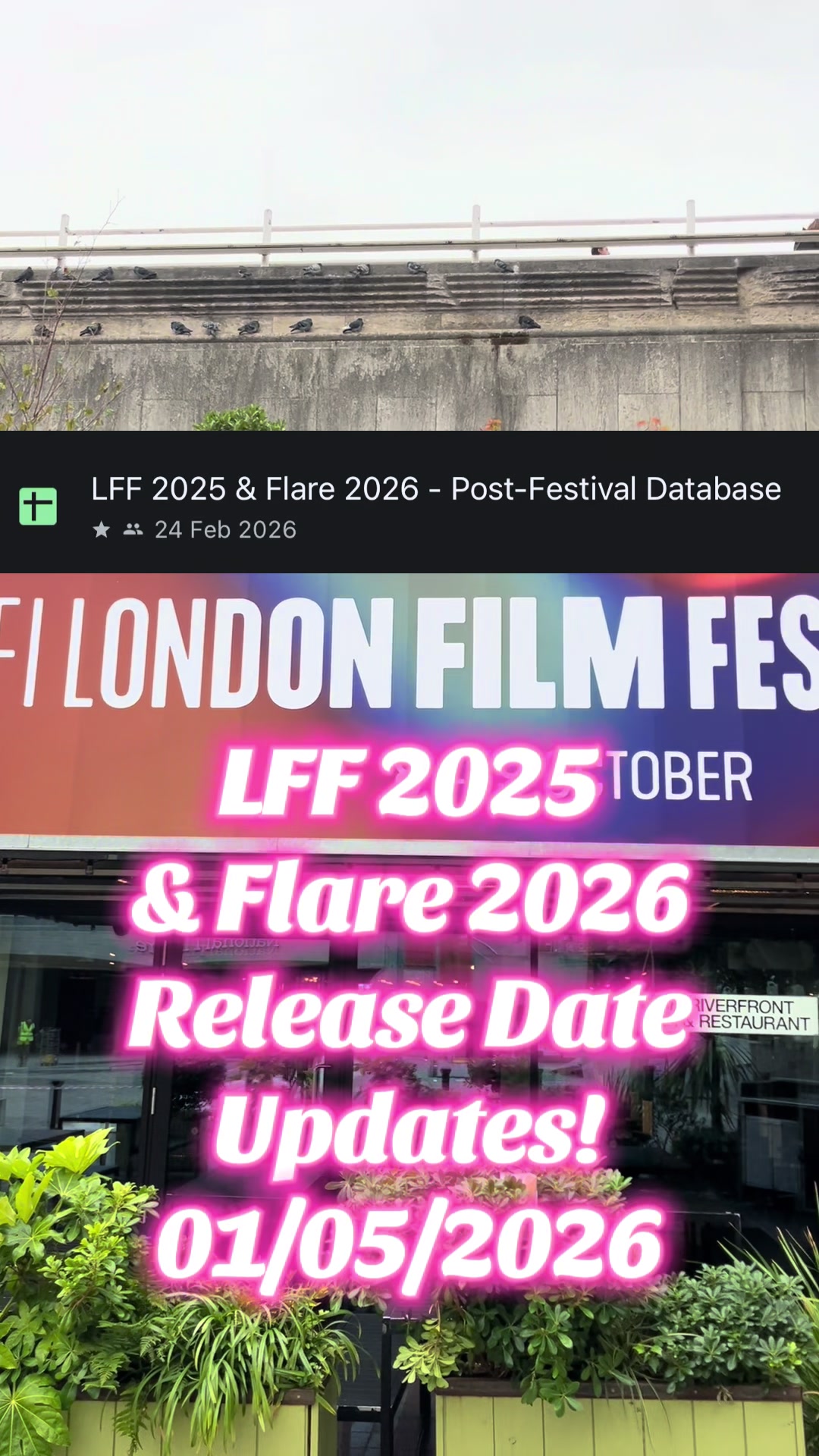 @London Cinema Guide 🍿