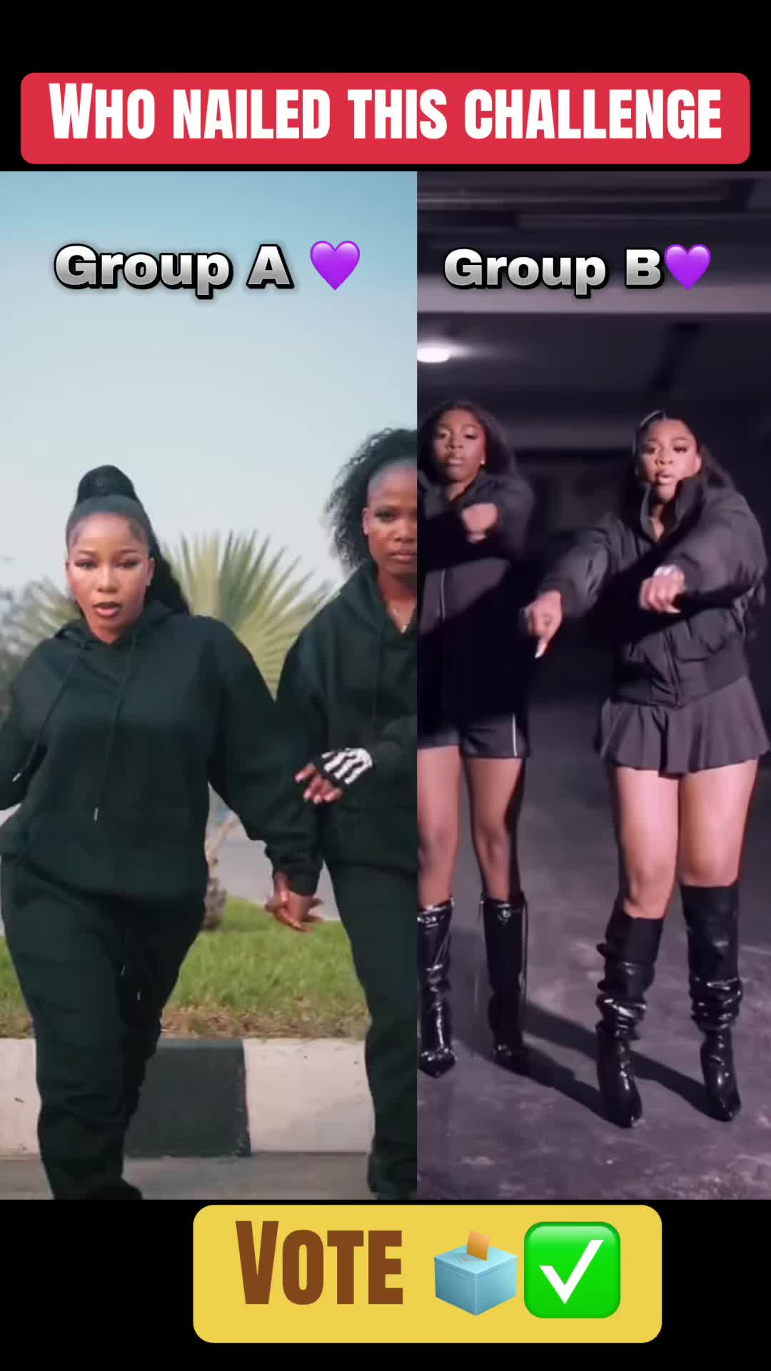 @TIKTOK CHALLENGE 🖤🟣❤️🦋
