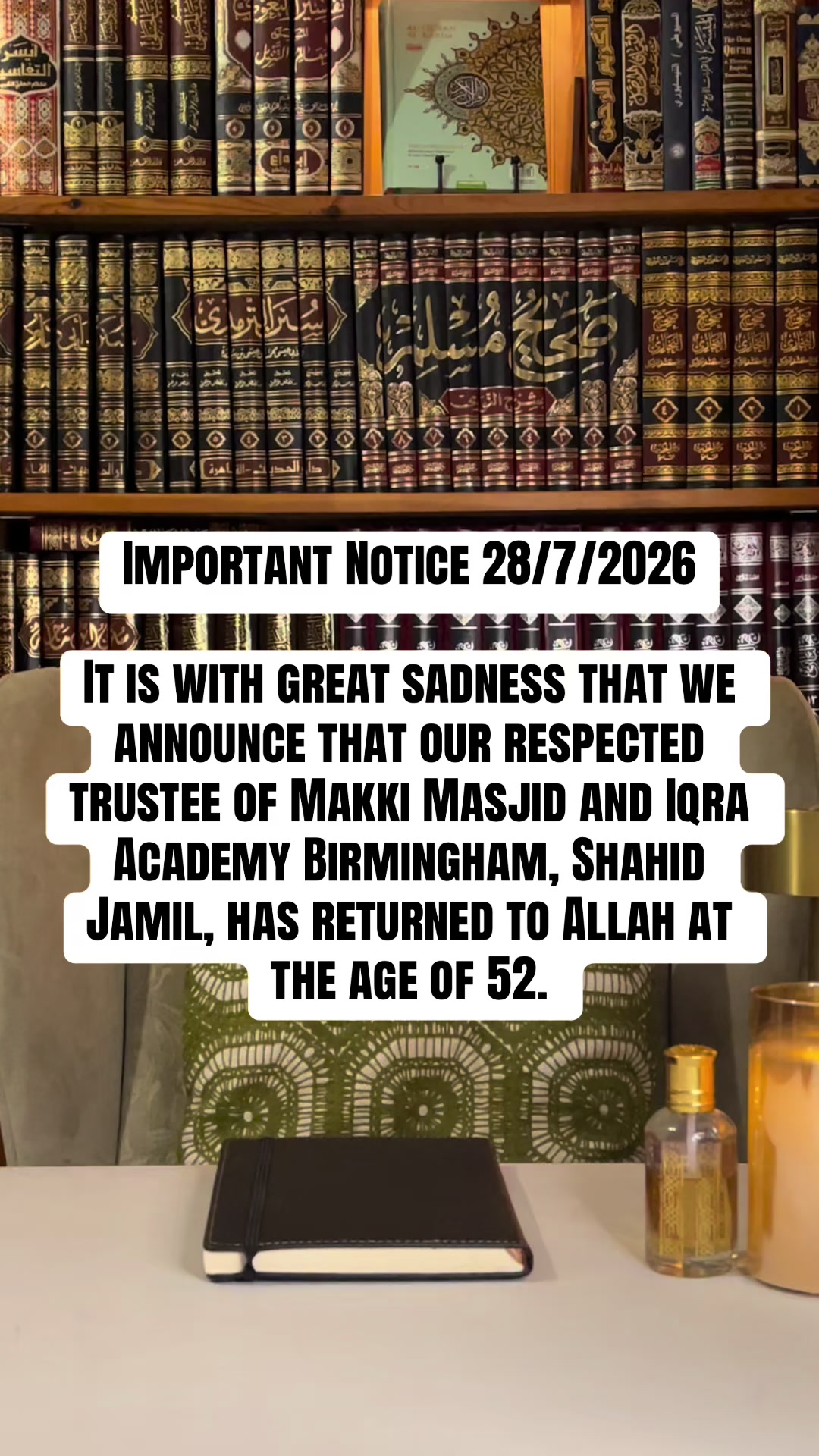 @Shaykh Ahmad Imraan