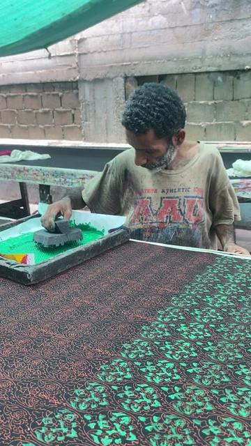 @Wooden Stamp Printing