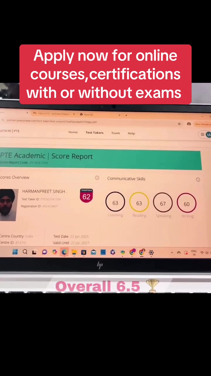 @PTE/IELTS CERTIFICATE 75PLUS🏆
