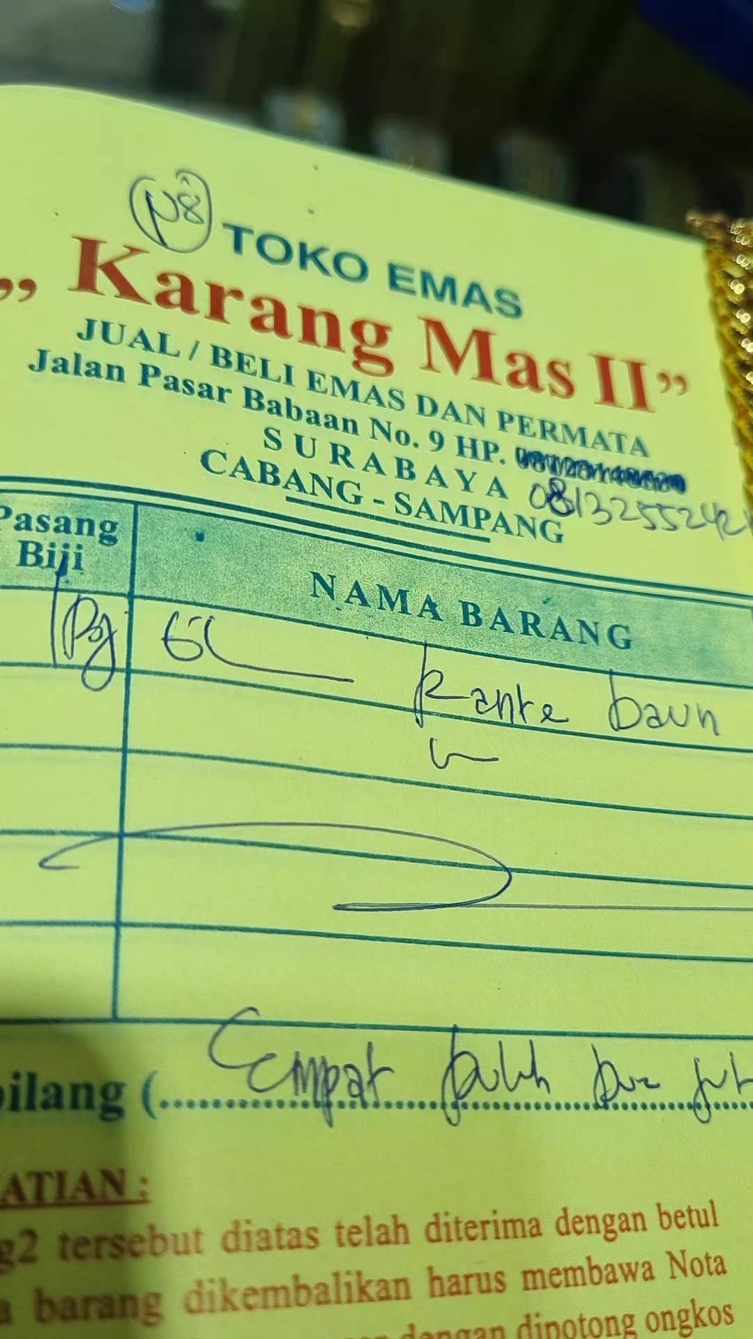 @Toko Perhiasan Karang Mas 2